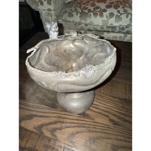 Victorian Silver-Plated Nut Bowl with Squirrel Accent